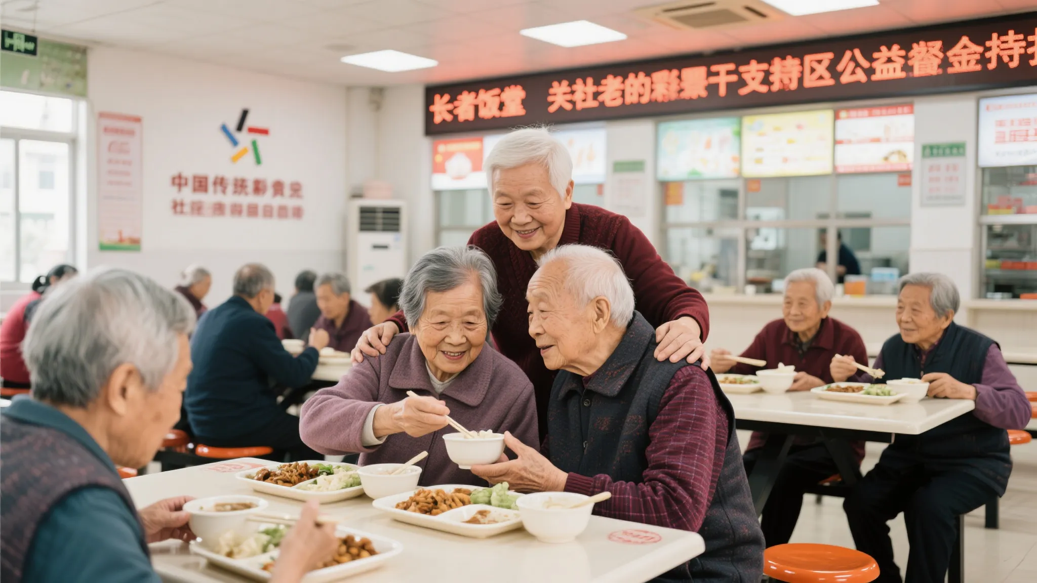 福彩金援长者餐桌，共筑老年幸福生活