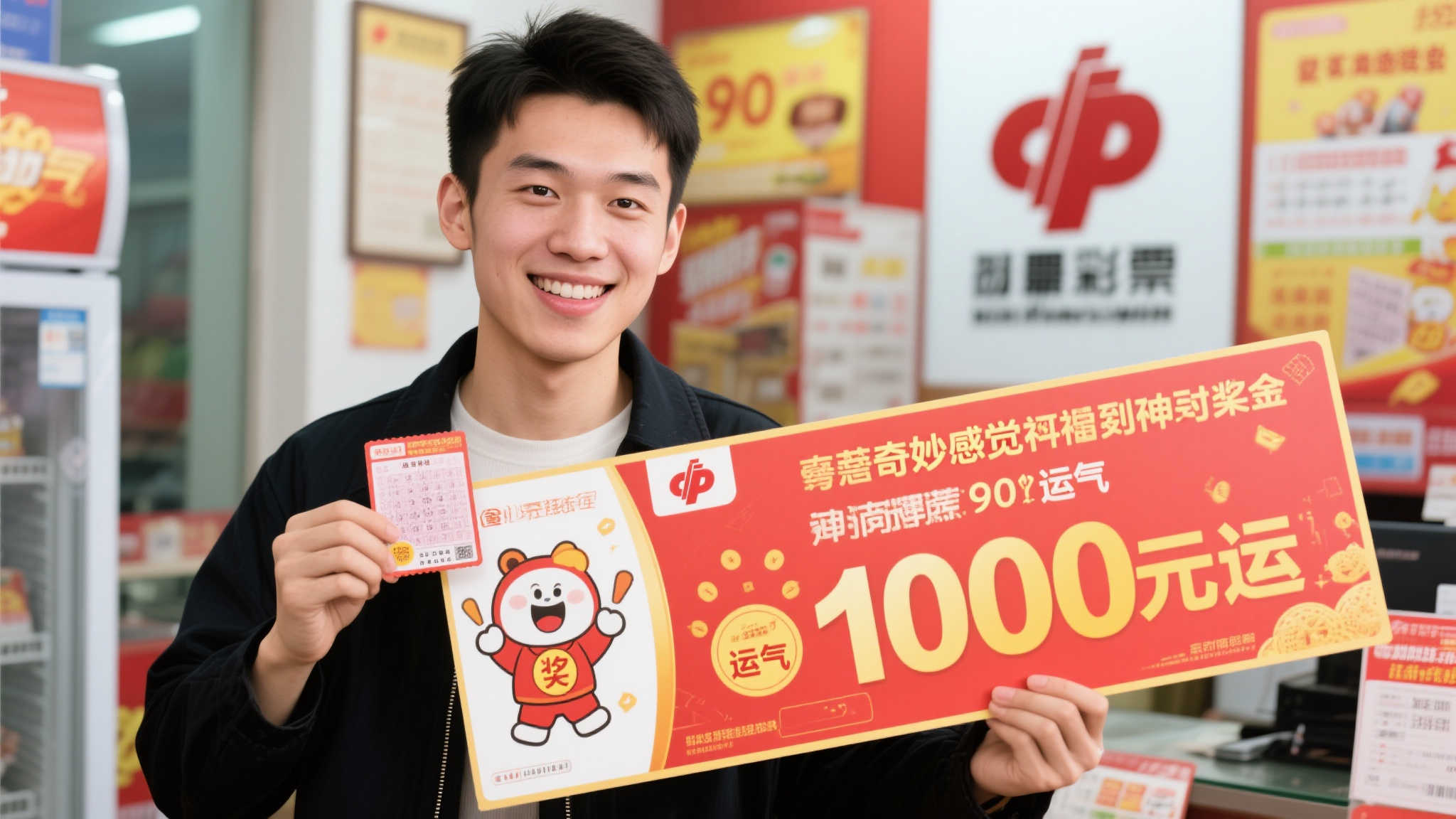 90后福星高照揽获福彩10万大奖，刮奖前已觉好运将至